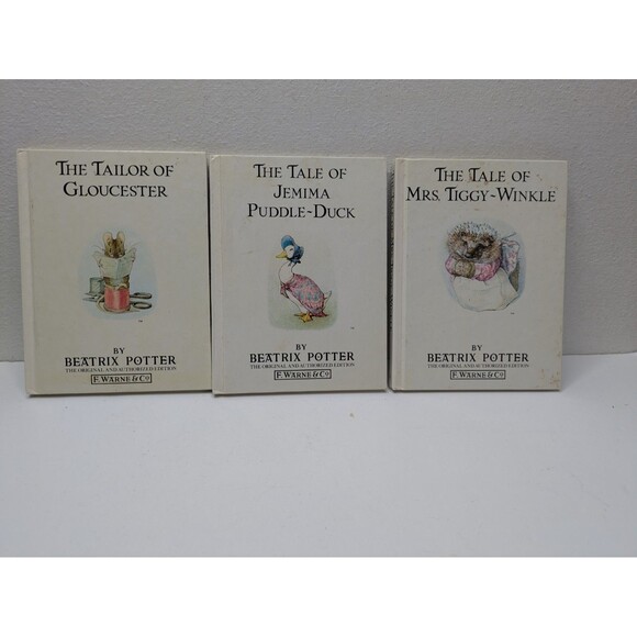 🍁 3/$20 Peter Rabbit Beatrix Potter Mini Books Vintage 80s Tiggywinkle - Picture 1 of 15